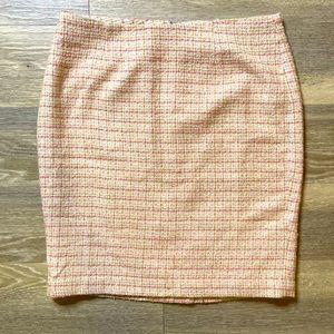 Vintage Newport News Tweed Skirt Size 12 pink tweed